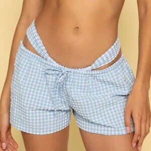 NWT MONTCE PERI MICRO GINGHAM BOXER SHORTS